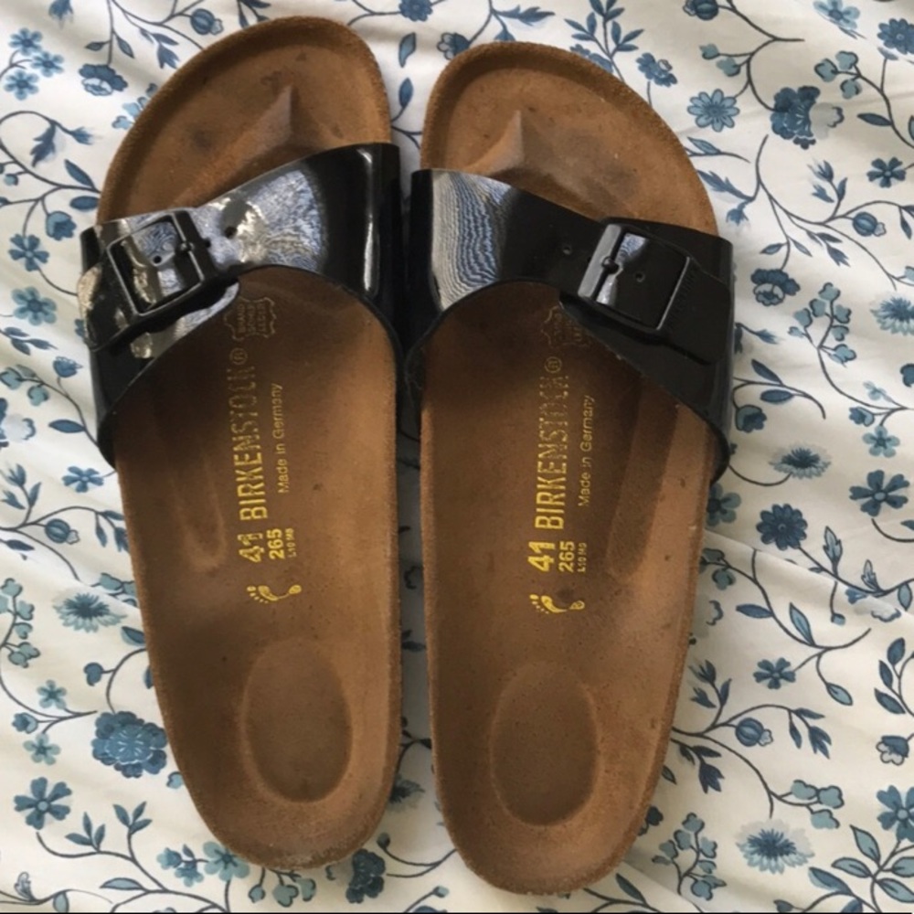 NWOT 41 Patent Madrid Birkenstocks